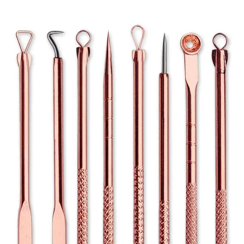 Stainless Steel Beauty Needle Set with Zippered Case