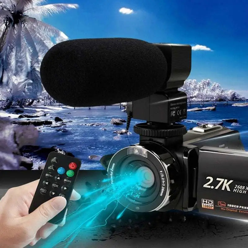 Standard Black English 2.7K HD Digital Camcorder DV06S
