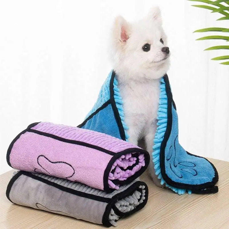 Super Absorbent Microfiber Bath Towel for Dogs Cats