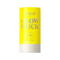 Supergoop! Glow Stick SPF 50 sunscreen in yellow cylinder, Glow Stick text