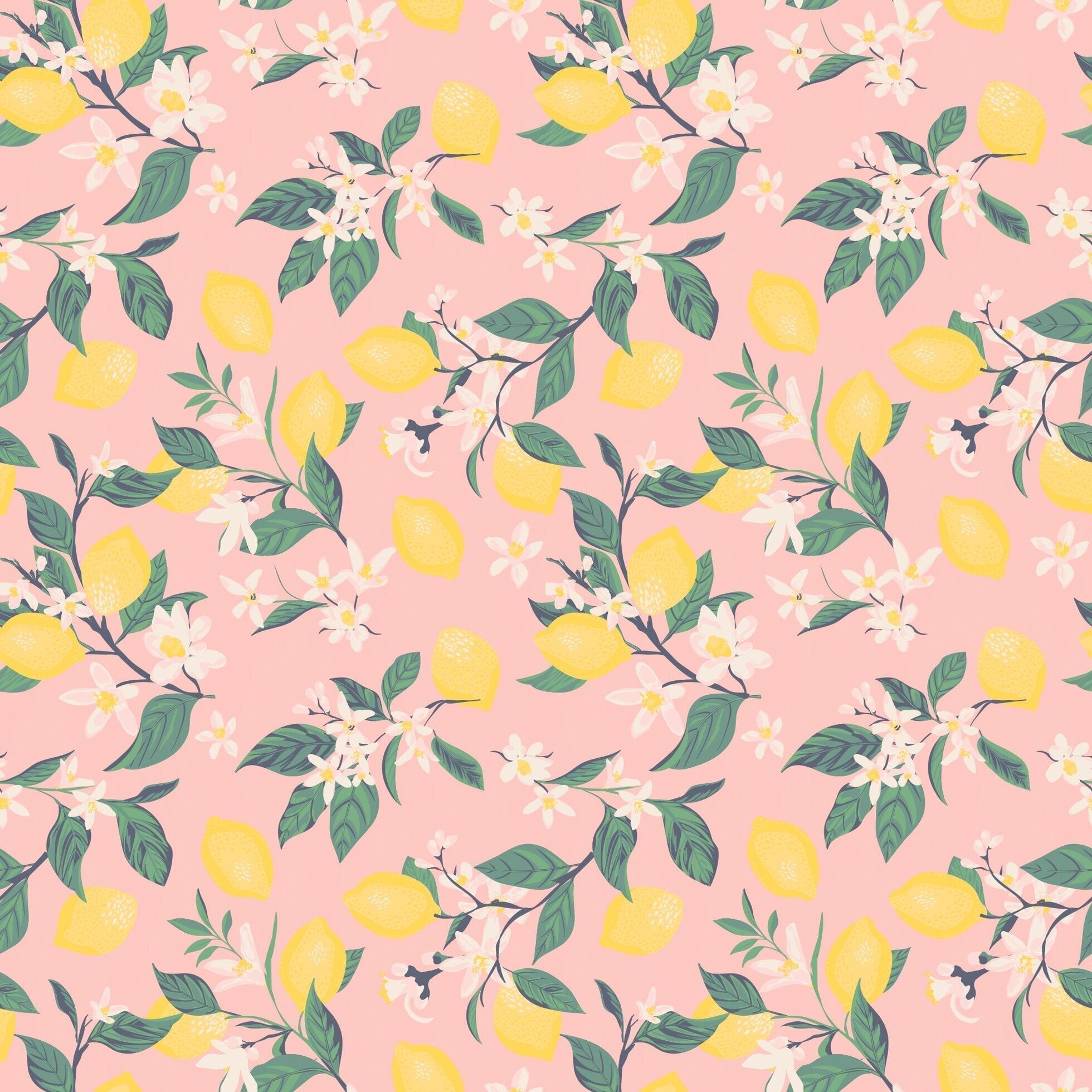 Girls cap sleeve swirly girl dress in pink with lemon and floral print