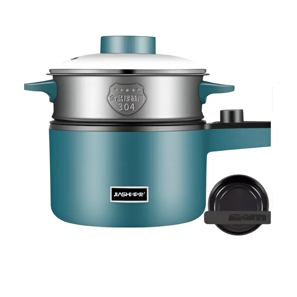 Teal Compact Multifunctional Electric Cooking Pot