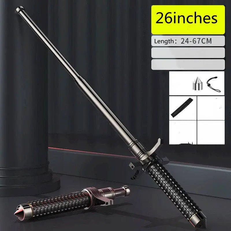 Telescopic self-defense anti-cut stick