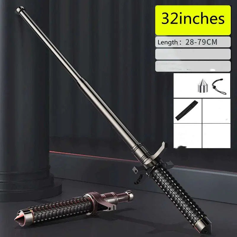 Telescopic self-defense anti-cut stick
