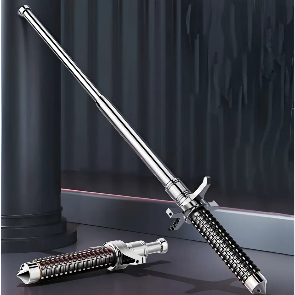 Telescopic self-defense anti-cut stick