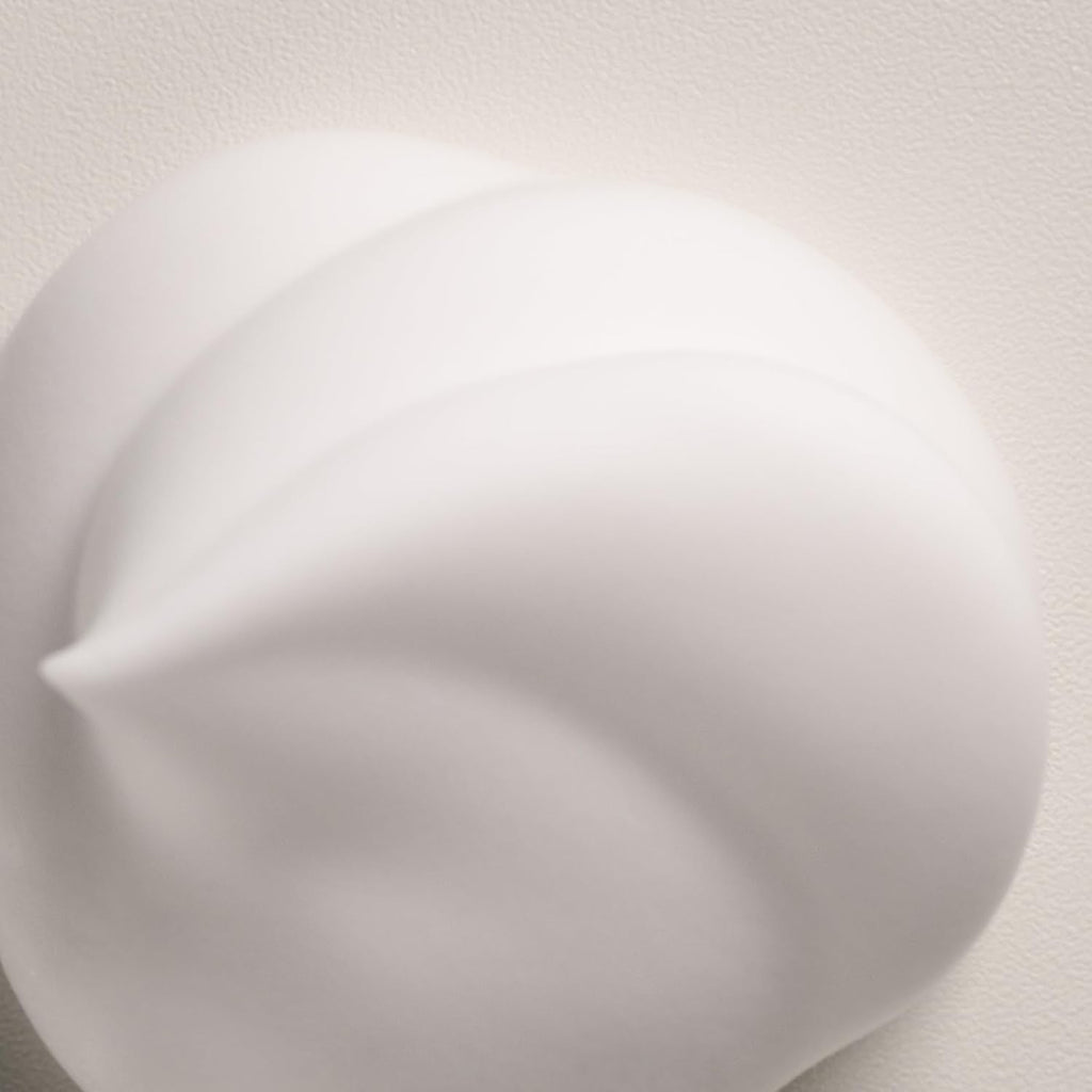 White creamy mousse foam