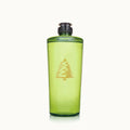 Dishwashing liquid bottle with green tinted liquid and black pump; Frasier Fir scent
