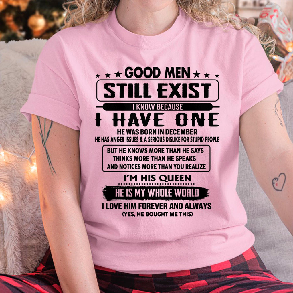 December - Good men Still Exist - gift for your girlfriend, wife from Husband - NGHL12 (SKU-GM-12)