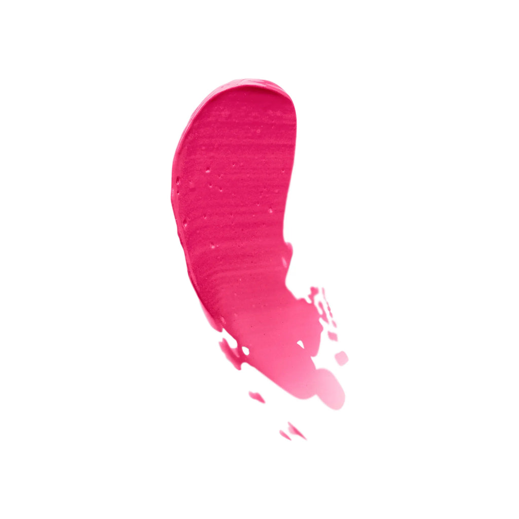 Petal pink tint balm swatch with glossy smear