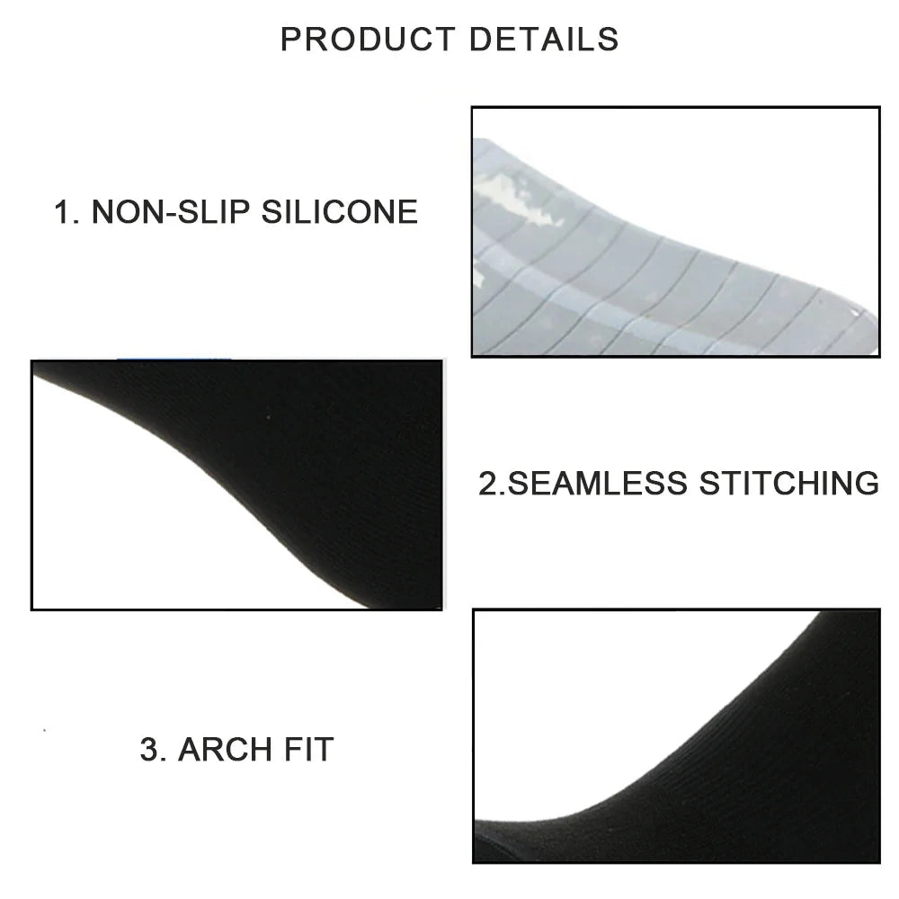 Unisex Anti-Slip Aero Cycling Socks | Silicone-Striped Knee-High Sports Socks