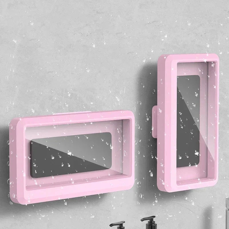 Universal Waterproof Shower Phone Holder | Anti-Fog Wall Mount Case