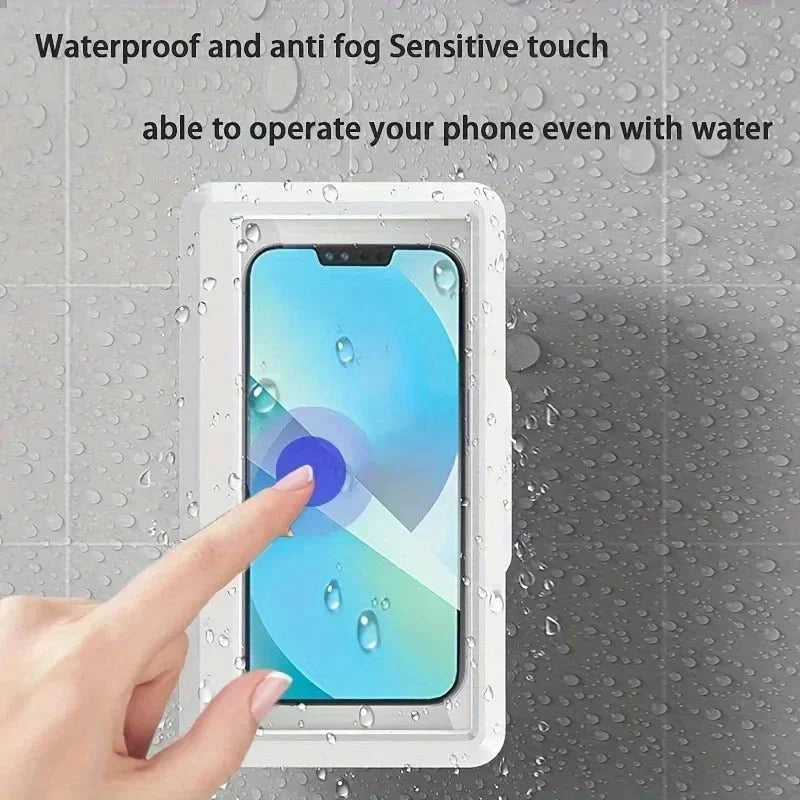 Universal Waterproof Shower Phone Holder | Anti-Fog Wall Mount Case