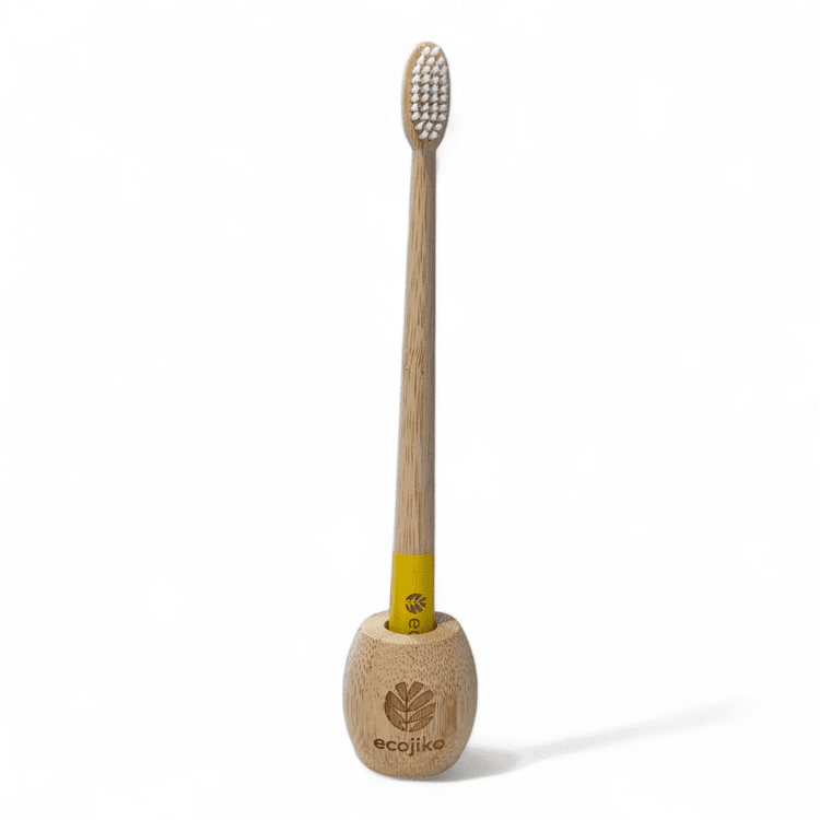 Bamboo Toothbrush Stand | Adult Sustainable Toothbrush Holder