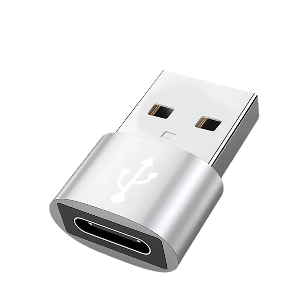USB to Type-C Adapter | USB 3.0 / 2.0 Male to Type-C Female Converter for Charging and Data Sync