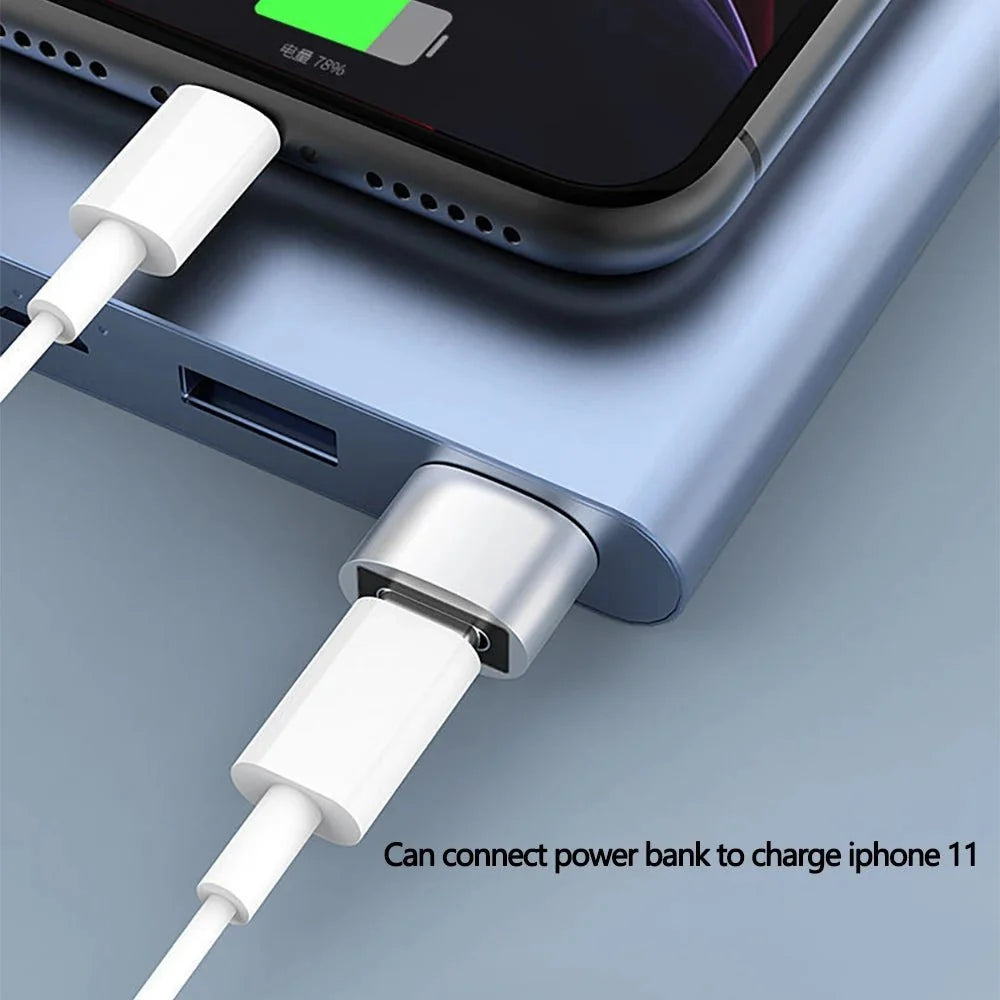 USB to Type-C Adapter | USB 3.0 / 2.0 Male to Type-C Female Converter for Charging and Data Sync