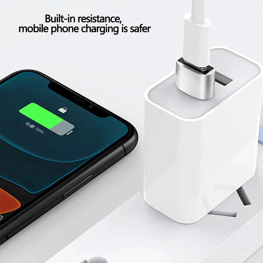 USB to Type-C Adapter | USB 3.0 / 2.0 Male to Type-C Female Converter for Charging and Data Sync