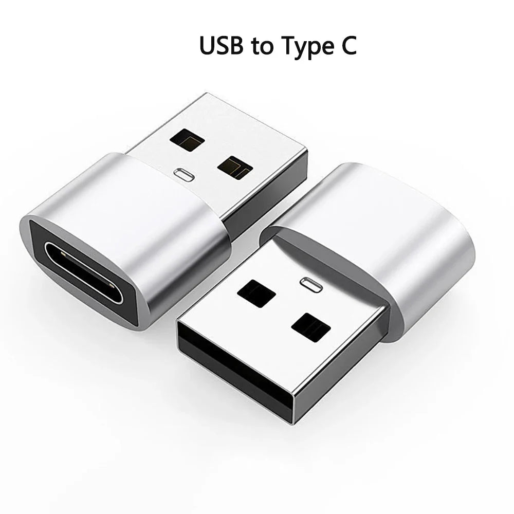 USB to Type-C Adapter | USB 3.0 / 2.0 Male to Type-C Female Converter for Charging and Data Sync