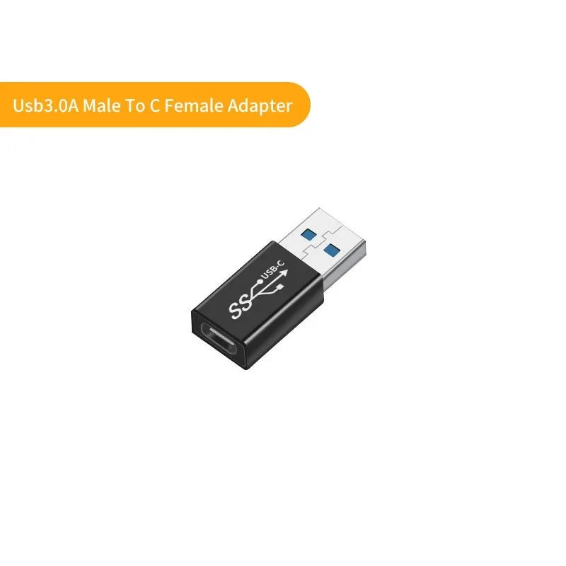 USB to Type-C Adapter | USB 3.0 / 2.0 Male to Type-C Female Converter for Charging and Data Sync