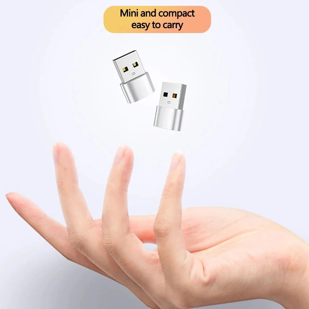 USB to Type-C Adapter | USB 3.0 / 2.0 Male to Type-C Female Converter for Charging and Data Sync
