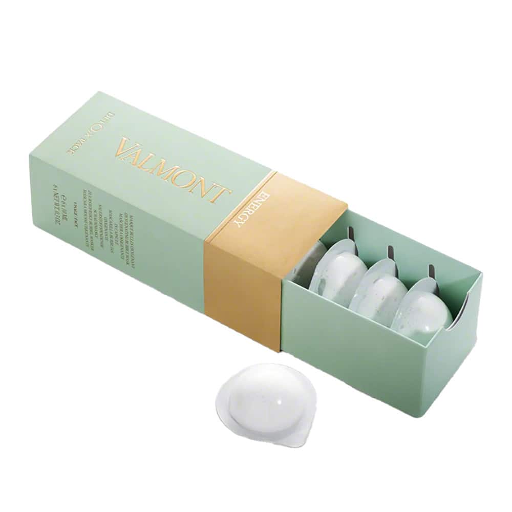 Valmont DetO2x pack of six 10 ml skincare vials in open box