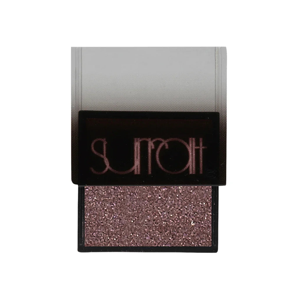 Eyeshadow compact with dusty rose glitter pan