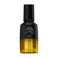 Oribe Gold Lust nourishing hair oil bottle, black cap with gold-toned liquid at bottom