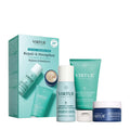 Virtue recovery discovery kit with hair care bottles, conditioner tube, and jar