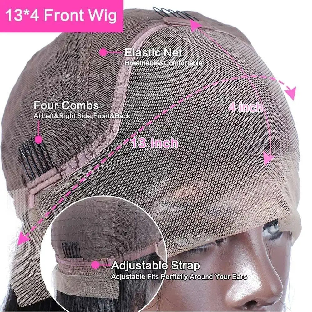 Voluminous Curly Human Hair Lace Front Wig