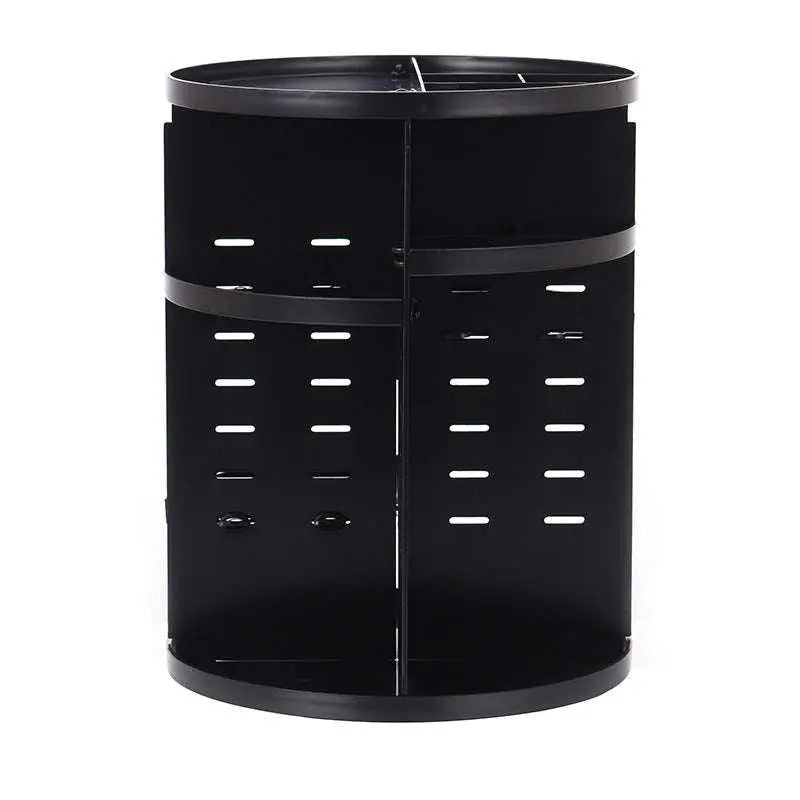 White Three Tier Rotating Makeup Organizer