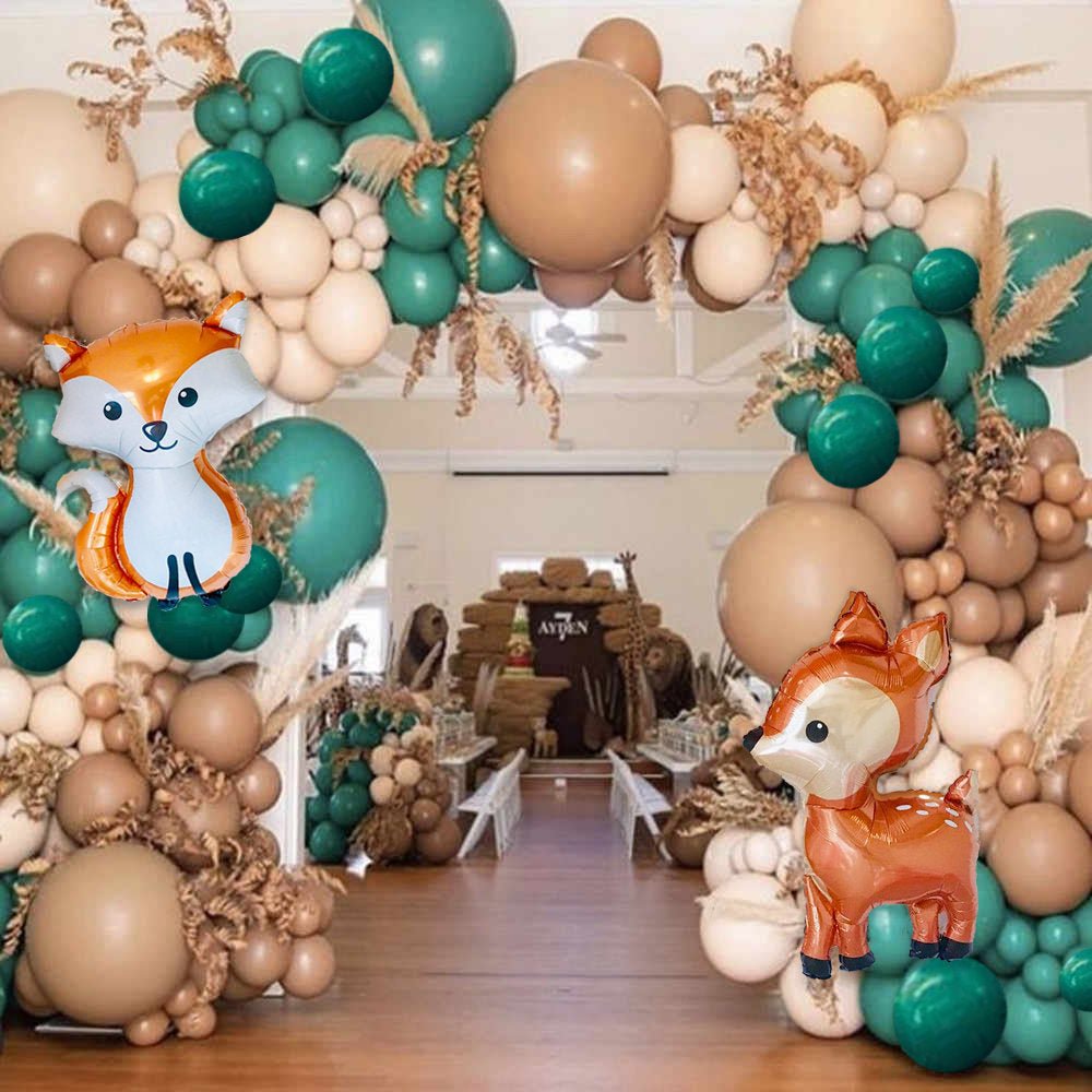 Woodland Balloon Garland Kit – Mocha, Green & Blush