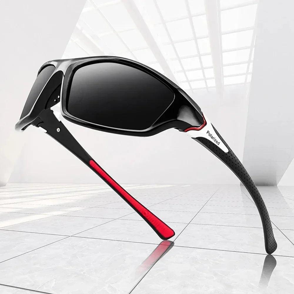 Polarized Goggle-Style Sunglasses | UV Protection Mirror Lens Eyewear
