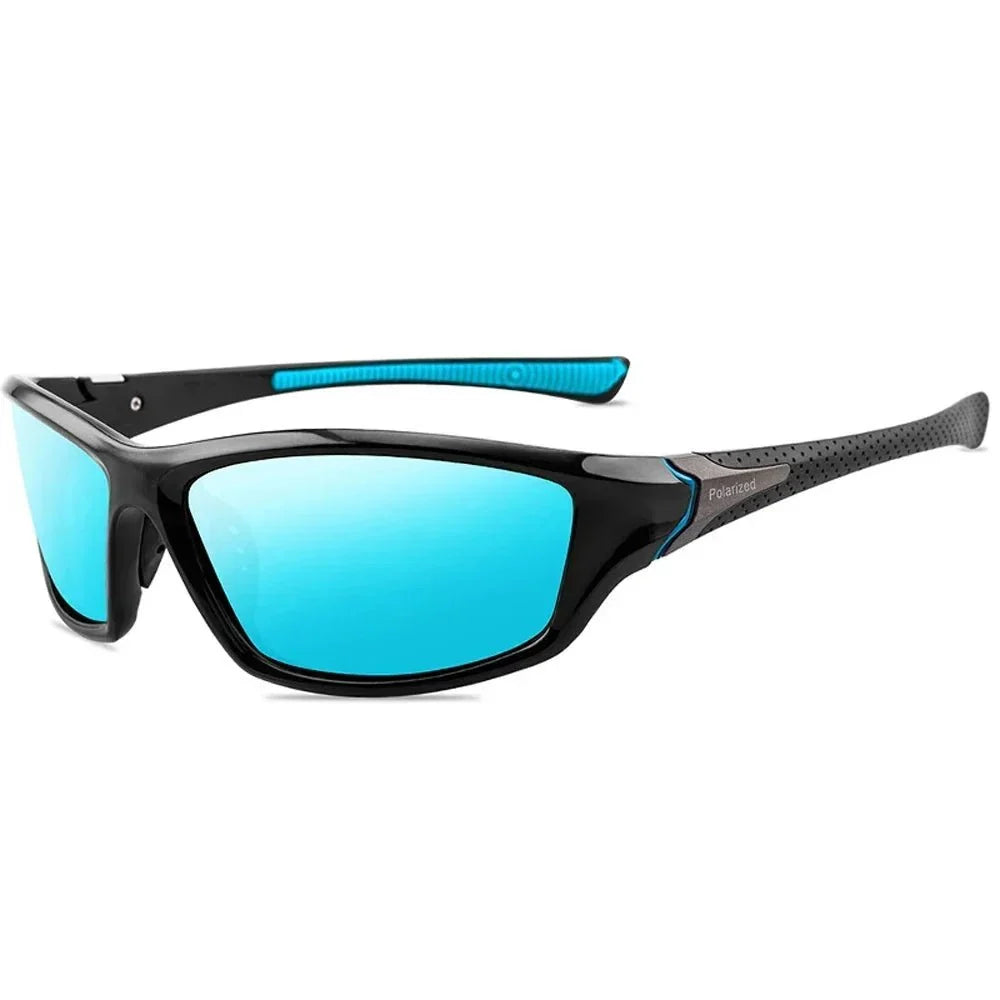Polarized Goggle-Style Sunglasses | UV Protection Mirror Lens Eyewear